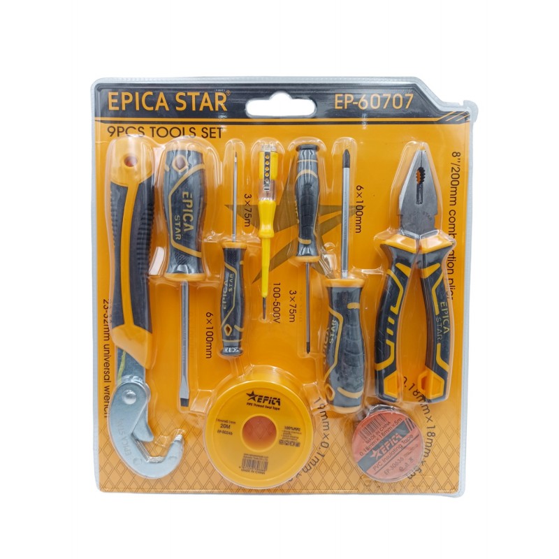 ΚΙΤ ΕΡΓΑΛΕΙΩΝ ΣΕΤ 9ΤΜΧ EPICA STAR EP-60707 ΕΡΓΑΛΕΙΑ > ΣΕΤ > ΕΡΓΑΛΕΙΟΘΗΚΕΣ