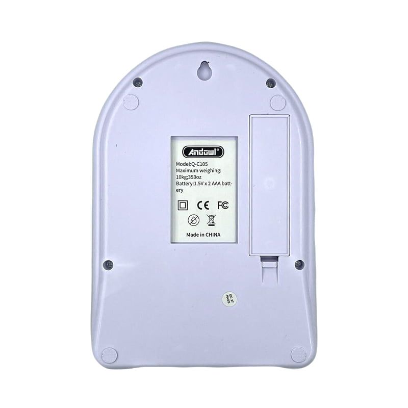 Andowl Ψηφιακή Ζυγαριά Κουζίνας 1gr/10kg Q-C105 - Kitchen Cale