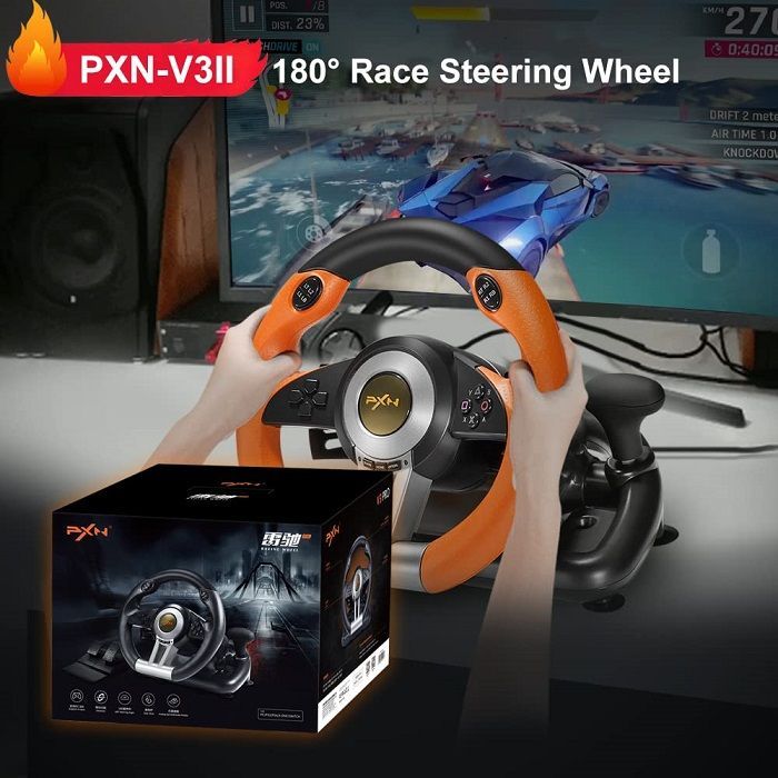 Σετ τιμονιέρα gaming με πετάλια - PXN-V3PRO - 901248
