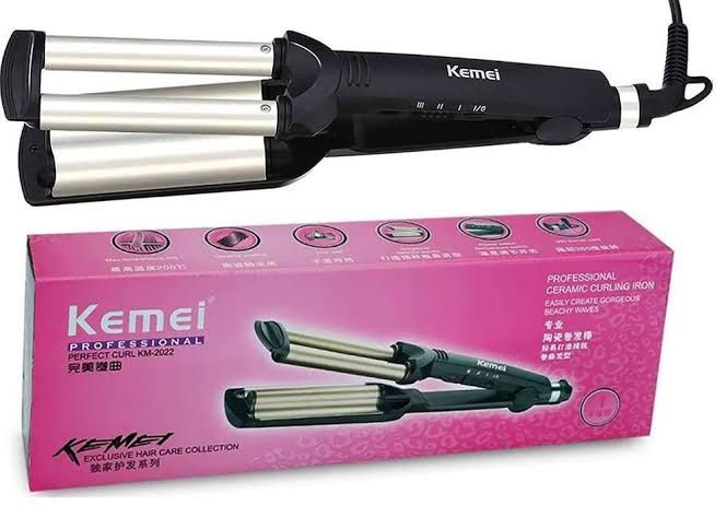 Kemei Διπλό Ψαλίδι Μαλλιών για Κυματιστά Μαλλιά 45W KM-2022