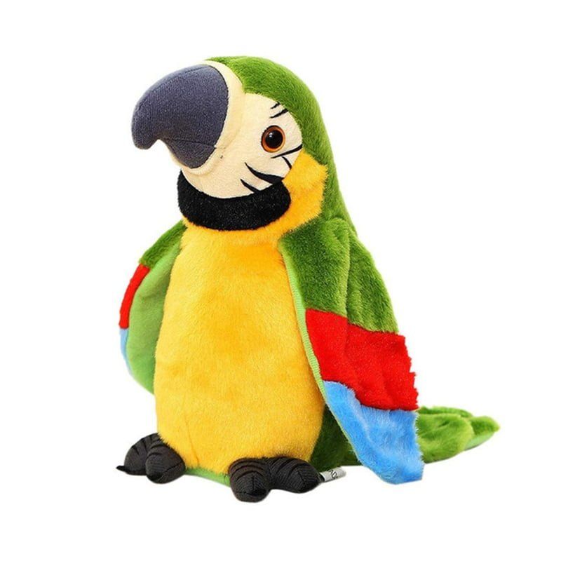 Λούτρινος Παπαγάλος Plush Parrot που Μιλάει Μιμείται και Κουνάει τα Φτερά - Parrot