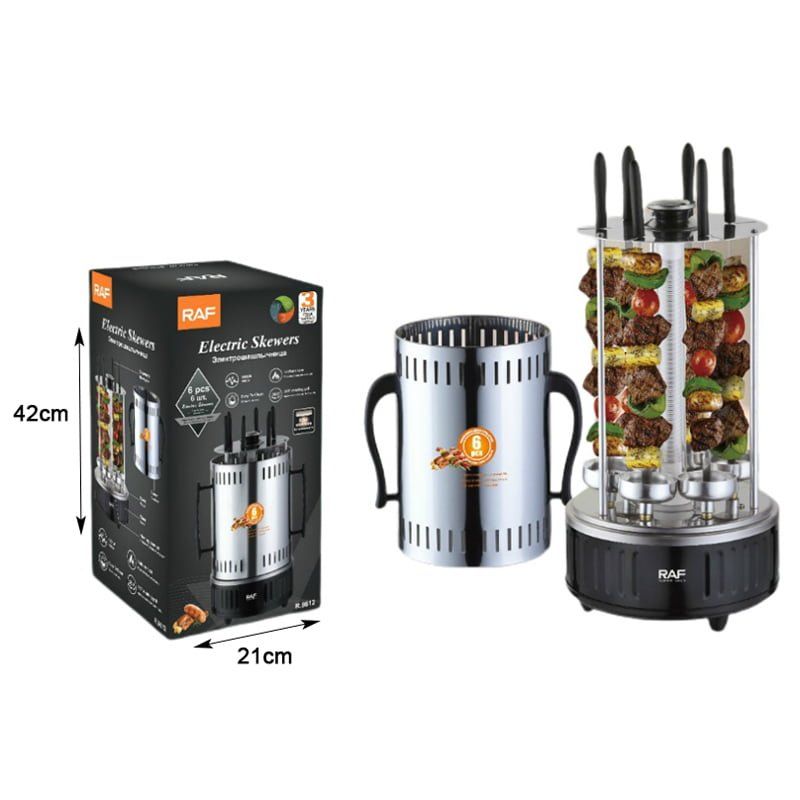 Raf R.8612 Ηλεκτρική Κάθετη Ψησταριά 1000W 6pcs - Electric Skewers