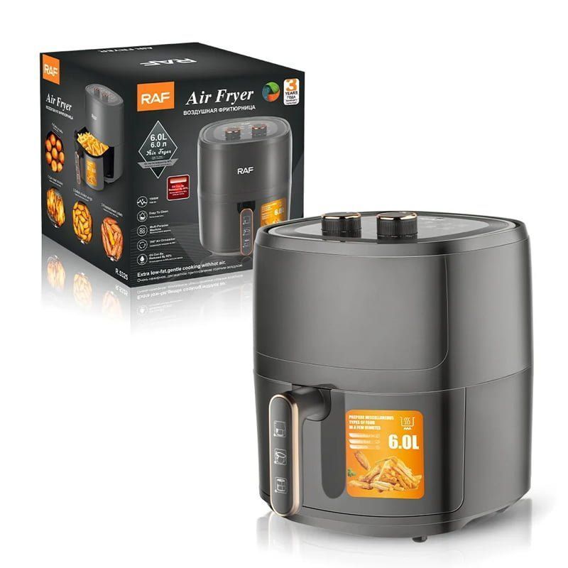 RAF Φριτέζα Αέρος με Αποσπώμενο Κάδο 1500W 6.0L R.5325 - Air Fryer