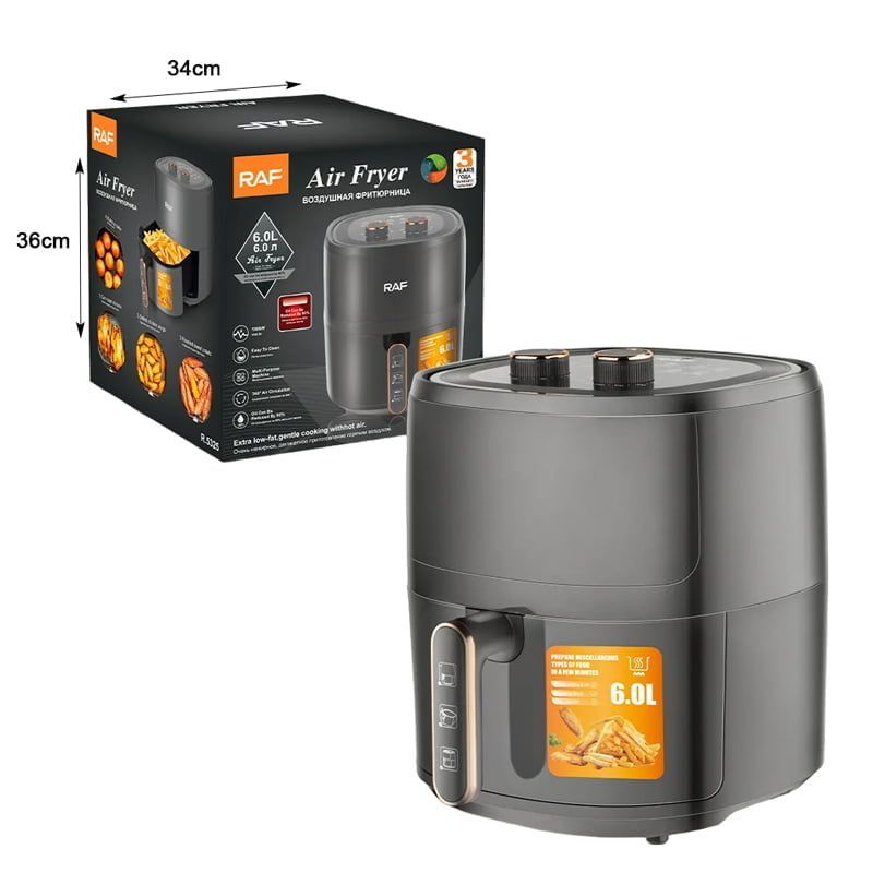 RAF Φριτέζα Αέρος με Αποσπώμενο Κάδο 1500W 6.0L R.5325 - Air Fryer