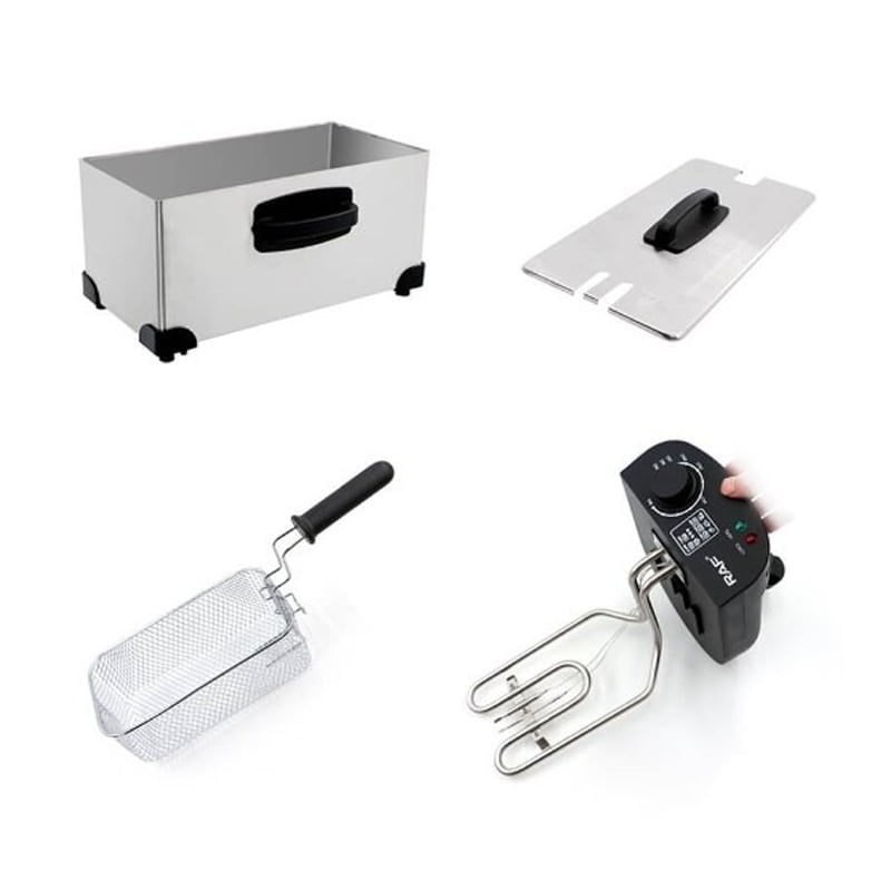 RAF Φριτέζα λαδιού inox 2000W 3.0L R.5299 - Deep Fryer