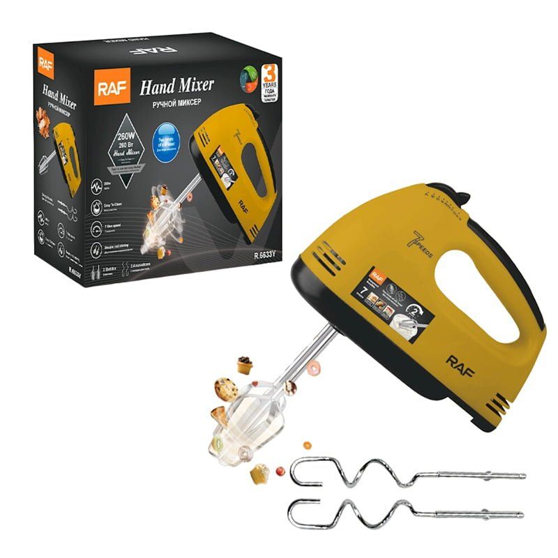 RAF Μίξερ Χειρός 100W R.6633Y - Hand Mixer