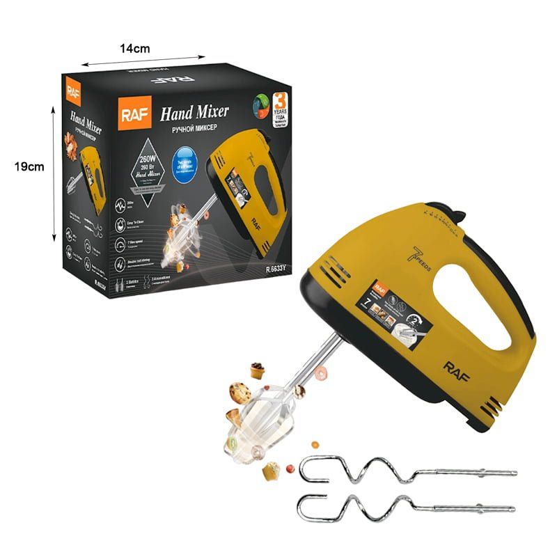 RAF Μίξερ Χειρός 100W R.6633Y - Hand Mixer