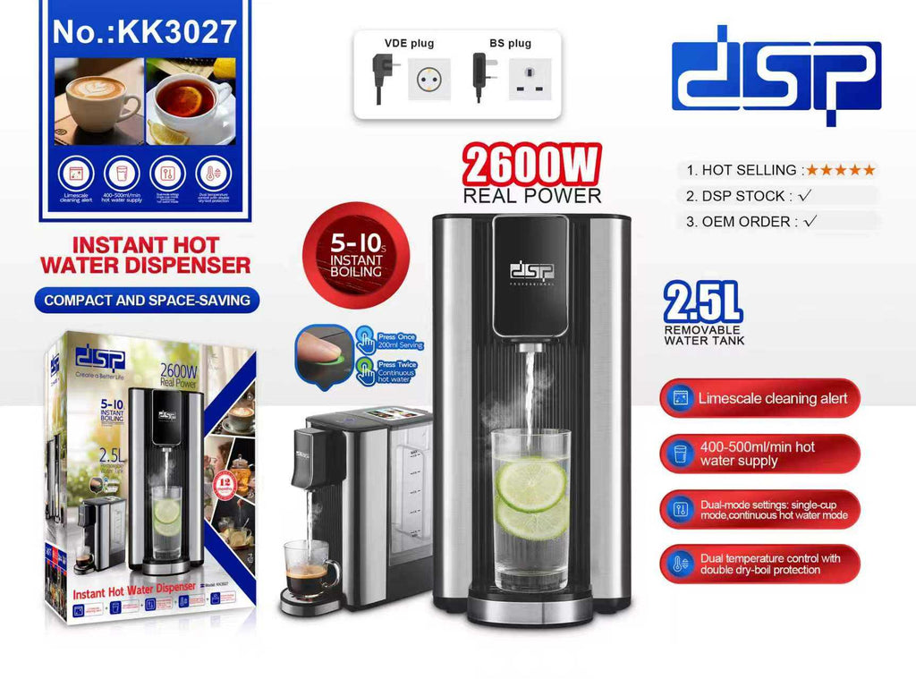 Ηλεκτρικός διανομέας ζεστού νερού - KK3027 - DSP - 300773 ΣΠΙΤΙ & ΚΑΤΟΙΚΙΔΙΟ>Οικιακά είδη>Οικιακές ηλεκτρικές συσκευές