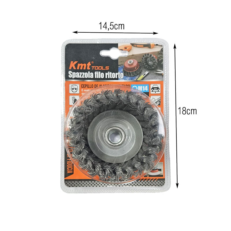 KMT Tools Συρματόβουρτσα για Δράπανο 125mm M14  - Drill Brush