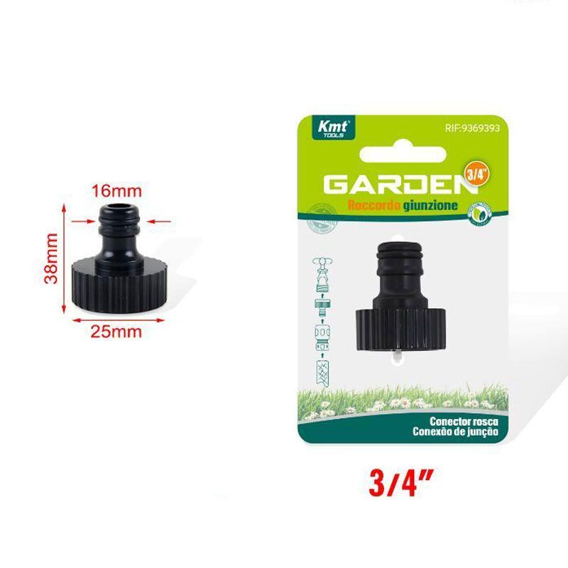 KMT Tools Ρακόρ Ποτίσματος Βρύσης 38 Χιλιοστών 3/4″ -  Watering Tap Connector
