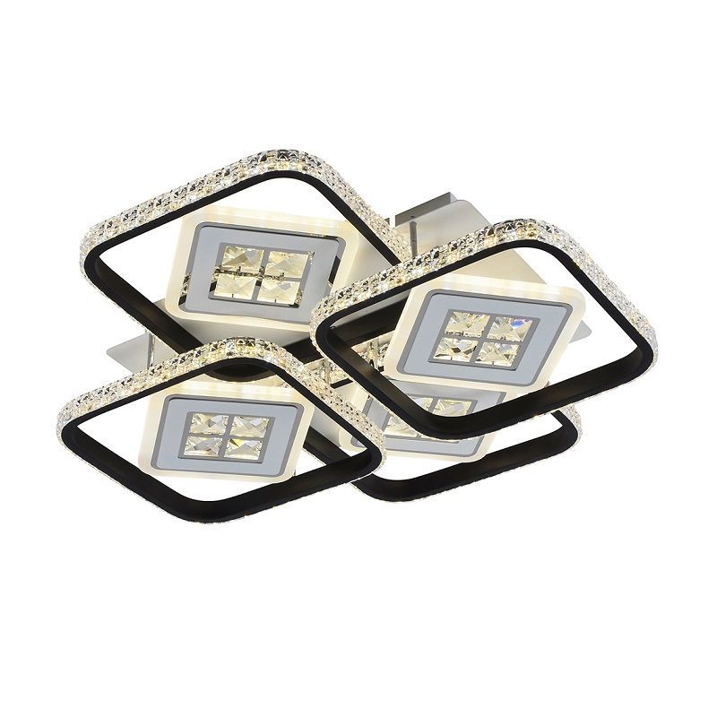 Φωτιστικό οροφής LED - Πλαφονιέρα με Dimmer - 6018-4BK - 941464 ΦΩΤΙΣΜΟΣ & ΕΝΕΡΓΕΙΑ>Είδη φωτισμού & αναλώσιμα>Φωτιστικά οροφής & τοίχου