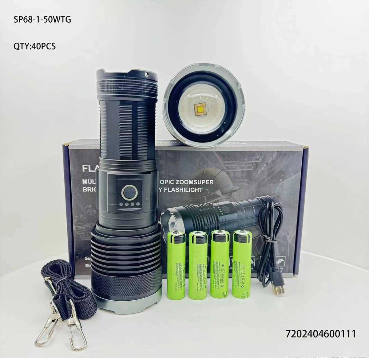 Επαναφορτιζόμενος φακός LED - SP68-1-50WTG - 600111 ΦΩΤΙΣΜΟΣ & ΕΝΕΡΓΕΙΑ>Φακοί>Φακοί χειρός