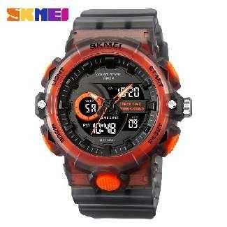 Ψηφιακό/αναλογικό ρολόι χειρός - Skmei - 2225 - Grey/Orange