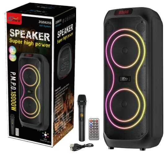 Φορητό ηχείο subwoofer με μικρόφωνο Karaoke - ZQS8255 - 160071