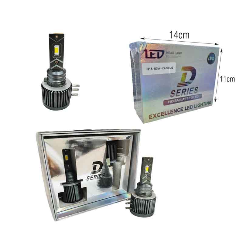 D Series Λάμπες Αυτοκινήτου LED H15 80W CANBUS - Excellence Led Lighting