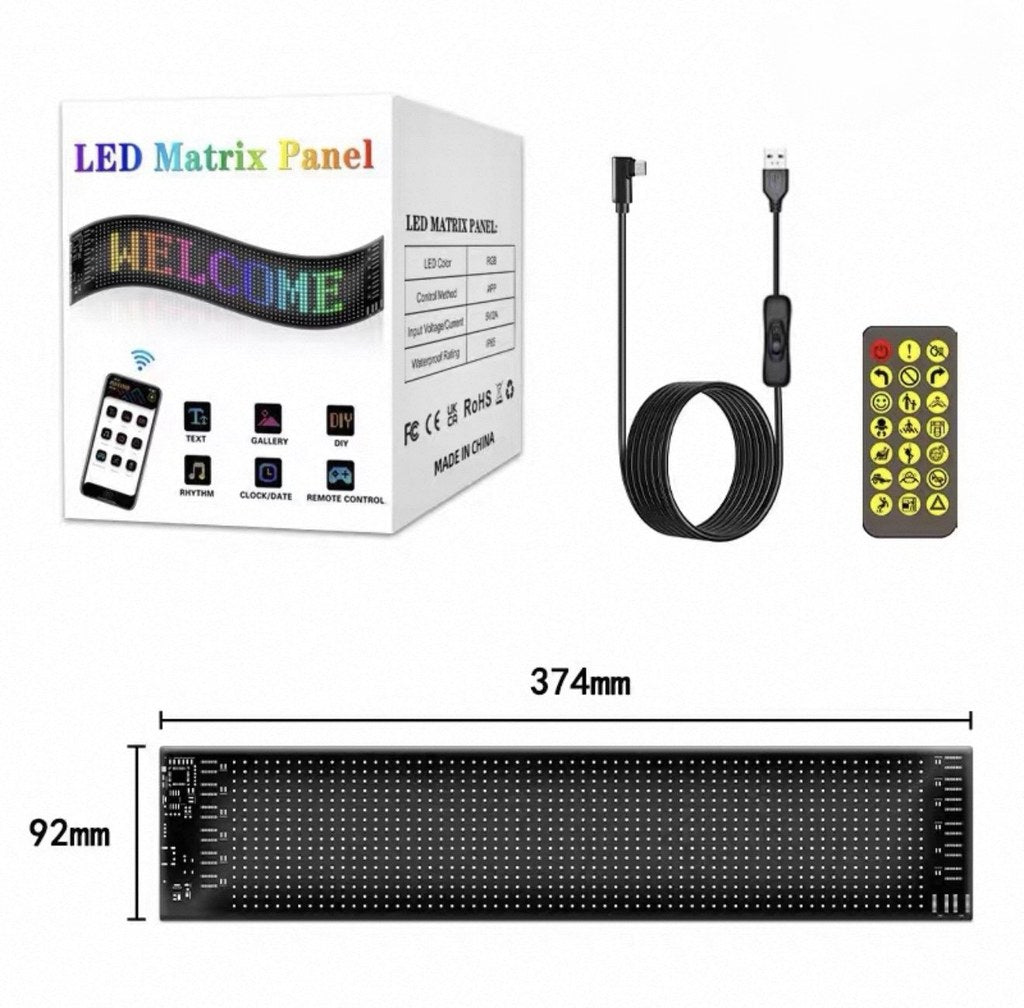 Φωτεινή επιγραφή LED matrix WT-558