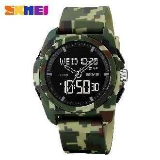 Ψηφιακό/αναλογικό ρολόι χειρός - Skmei - 2199 - Army Green