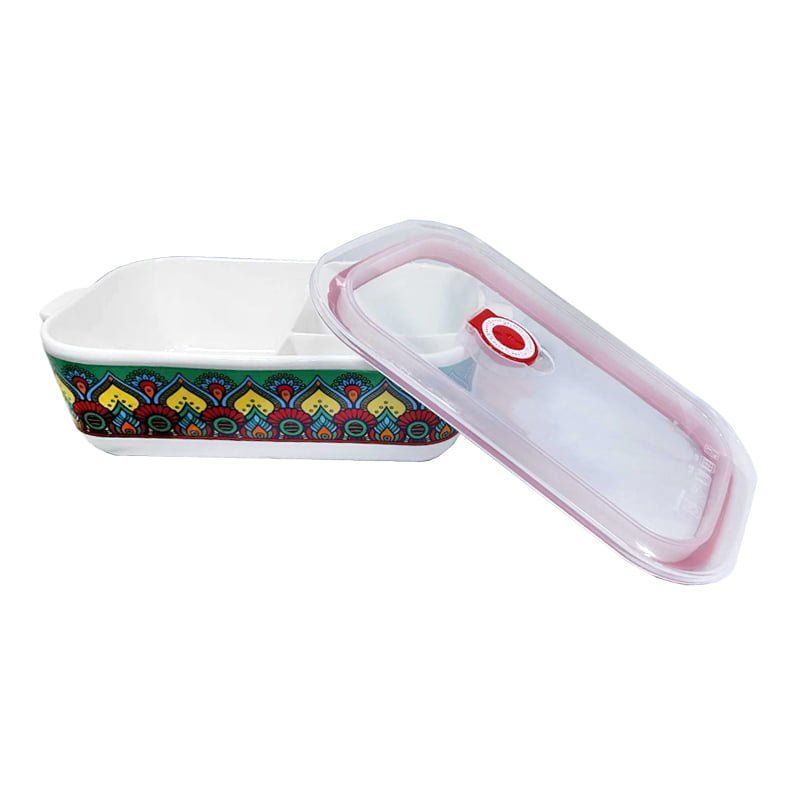 Κεραμικό Δοχείο Φαγητού 3 Θέσεων - Ceramic Split Bowl Box