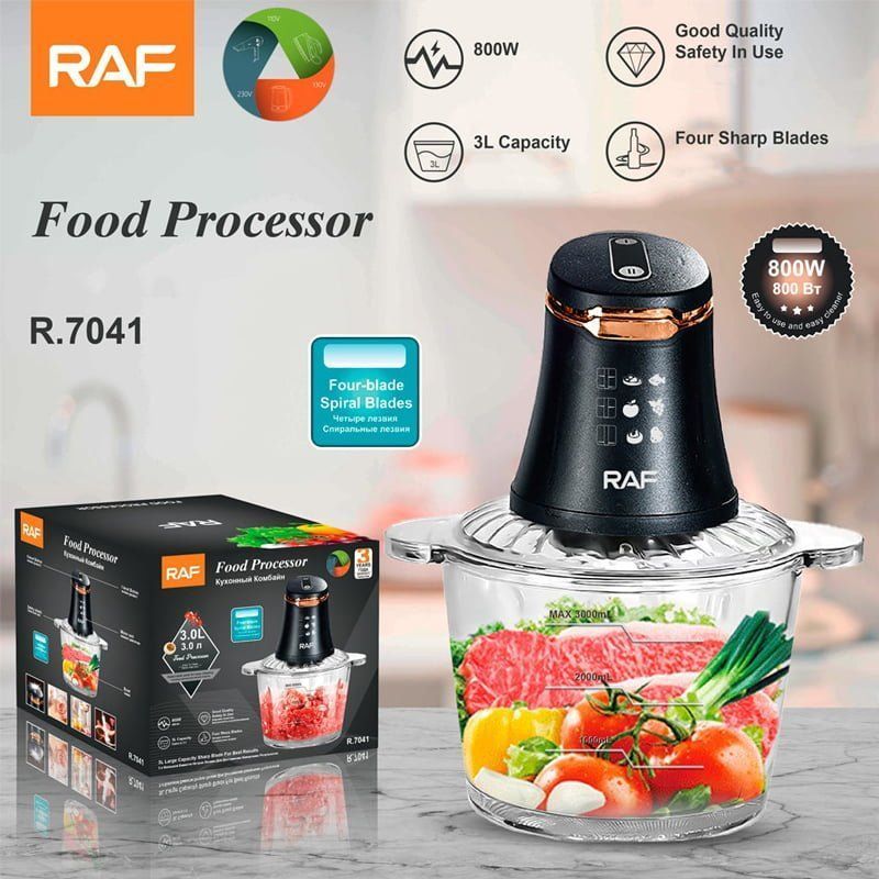 Raf Πολυκόπτης Multi 800W με Δοχείο 3lt R.7041 - Food Processor