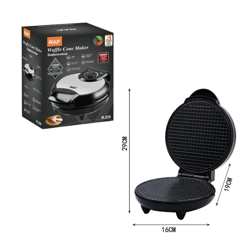 RAF Συσκευή για χωνάκι παγωτού 1200W R.220 - Waffle Cone Maker