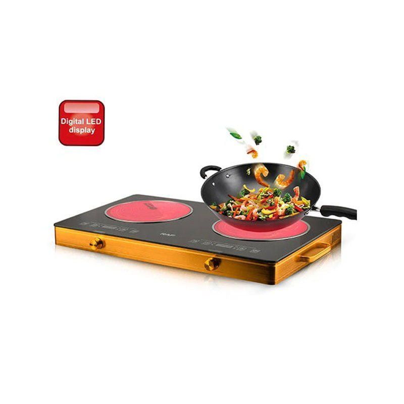 RAF Επιτραπέζια Εστία Κεραμική Διπλή 7000W R.8088 - Infrared Cooker R.8088