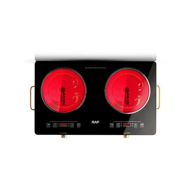 RAF Επιτραπέζια Εστία Κεραμική Διπλή 7000W R.8088 - Infrared Cooker R.8088