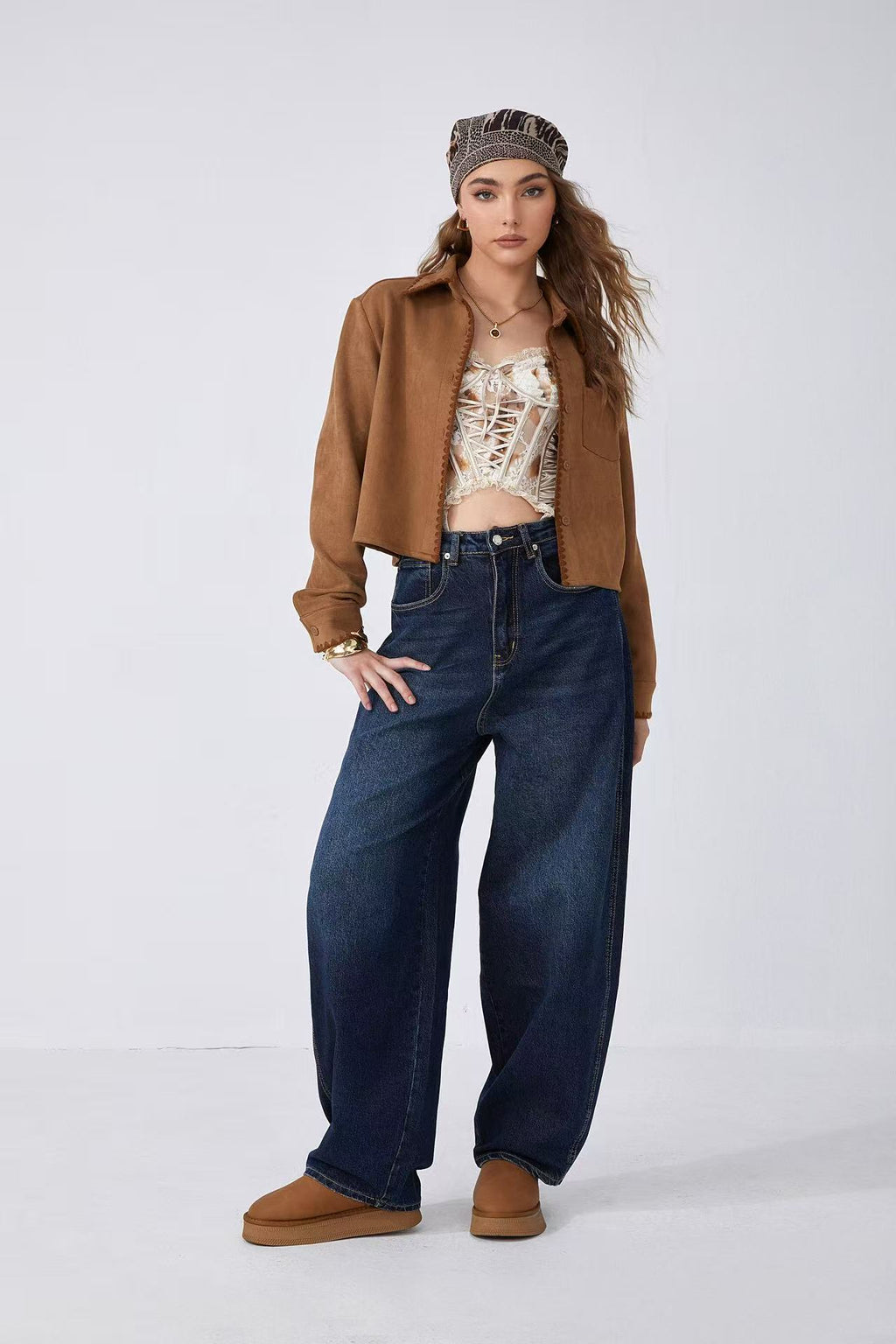 ADORO Women's Ballon Jeans Blue
