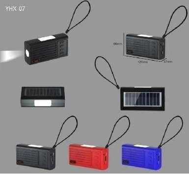 Ασύρματο ηχείο Bluetooth με ηλιακό πάνελ - YHX-07 - 040070 - Black