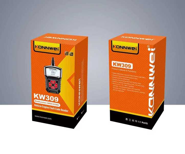 Ψηφιακό διαγνωστικό αυτοκινήτων OBDII/EOBD - Konnwei - KW309 - 638024