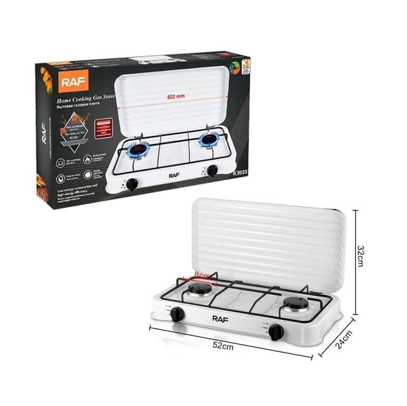 RAF Επιτραπέζια εστία υγραερίου διπλή R.8033 - Portable Gas Stove