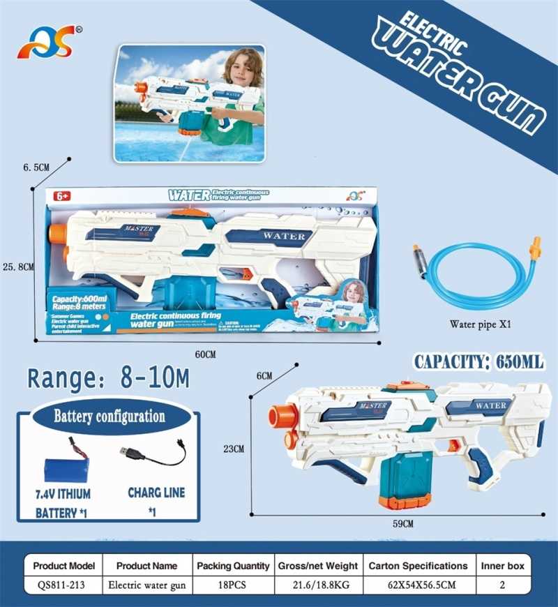 Ηλεκτρονικό νεροπίστολο - 650ml - QS811-213 - 232312