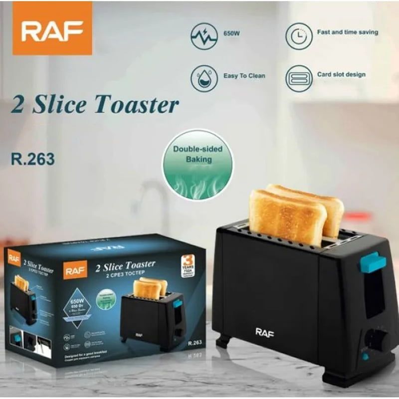 RAF Φρυγανιέρα 2 Θέσεων 650W R.263 - 2 Slice Toaster