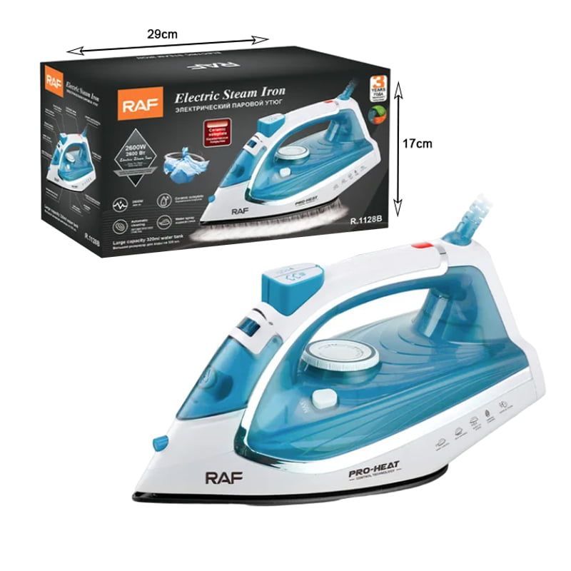 RAF Ηλεκτρικό Σίδερο Ατμού 2200W R.1128B - Electric Steam Iron