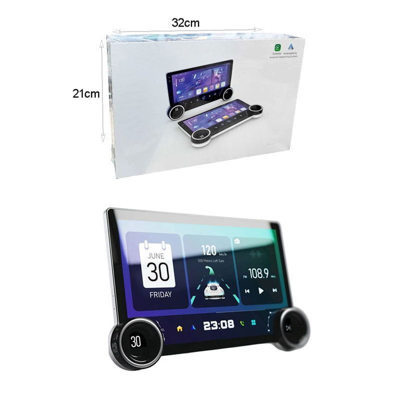 Οθόνη αυτοκινήτου monitor 10.1"" Διπλό κουμπί 4+64G AHD A100 Android - Carplay Android Operating System
