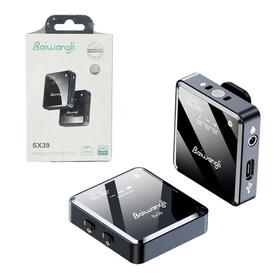 Baiwangli Ασύρματο μικρόφωνο Type-C SX39 - Wireless Microphone HiFi Audio 2.4G