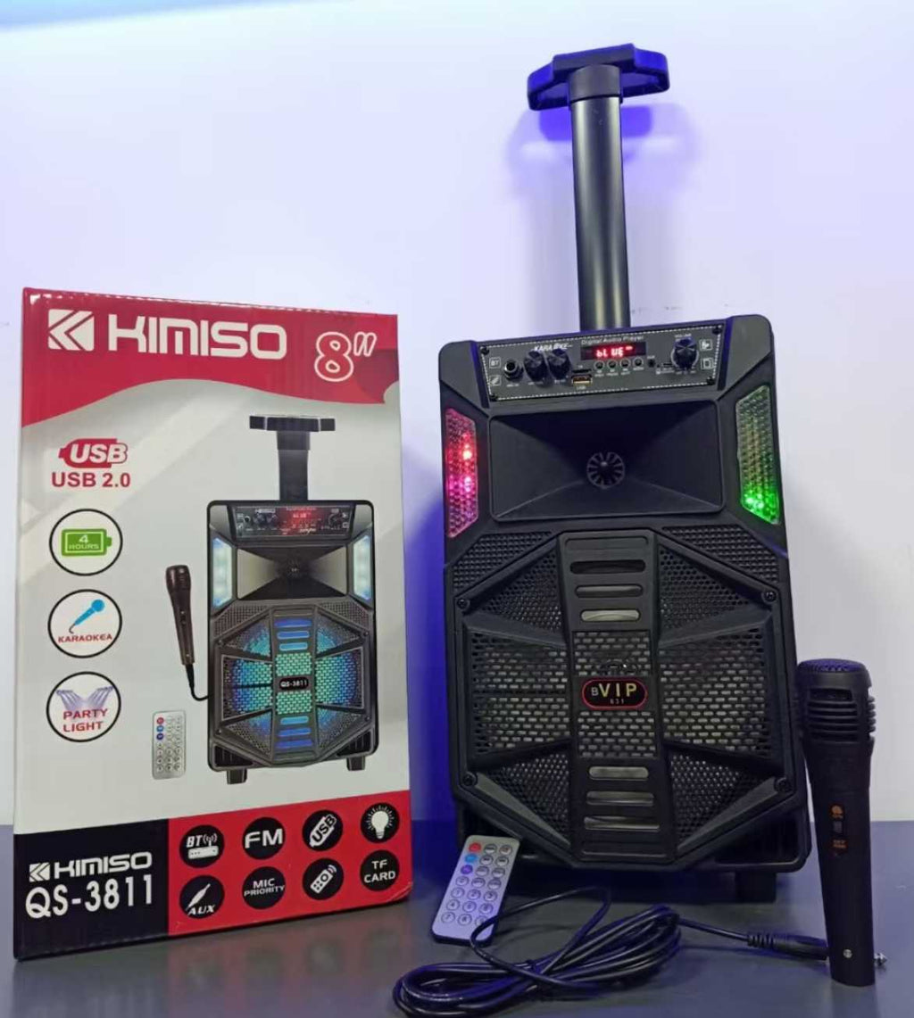 Φορητό ηχείο subwoofer με μικρόφωνο Karaoke - QS-3811 - 260783 ΕΙΔΗ ΤΕΧΝΟΛΟΓΙΑΣ>Ραδιόφωνα & Ηχεία>Φορητά subwoofer