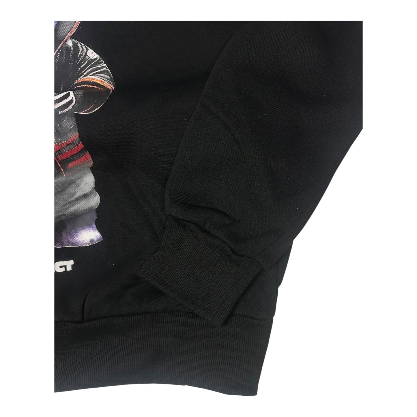Belman Design Men's Hoodie with Panda Pattern Black