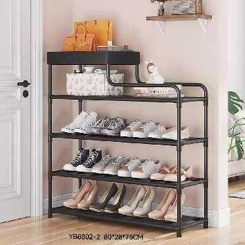 Ραφιέρα παπουτσιών 6 επιπέδων - YY8802-2 - 521803 - Black