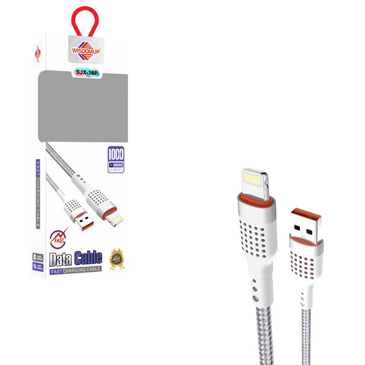 Wisdomup Καλώδιο Φόρτισης και Δεδομένων USB σε Lightning Ταχείας Φόρτισης SJX-38P - USB to Lightning Fast Charging Data Cable