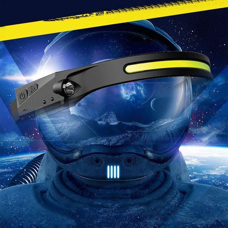 Επαναφορτιζόμενος USB φακός κεφαλής LED - All prespectives induction headlamp