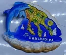 Tουριστικό μαγνητάκι Souvenir - Σετ 12pcs - Chalkidiki - 678098
