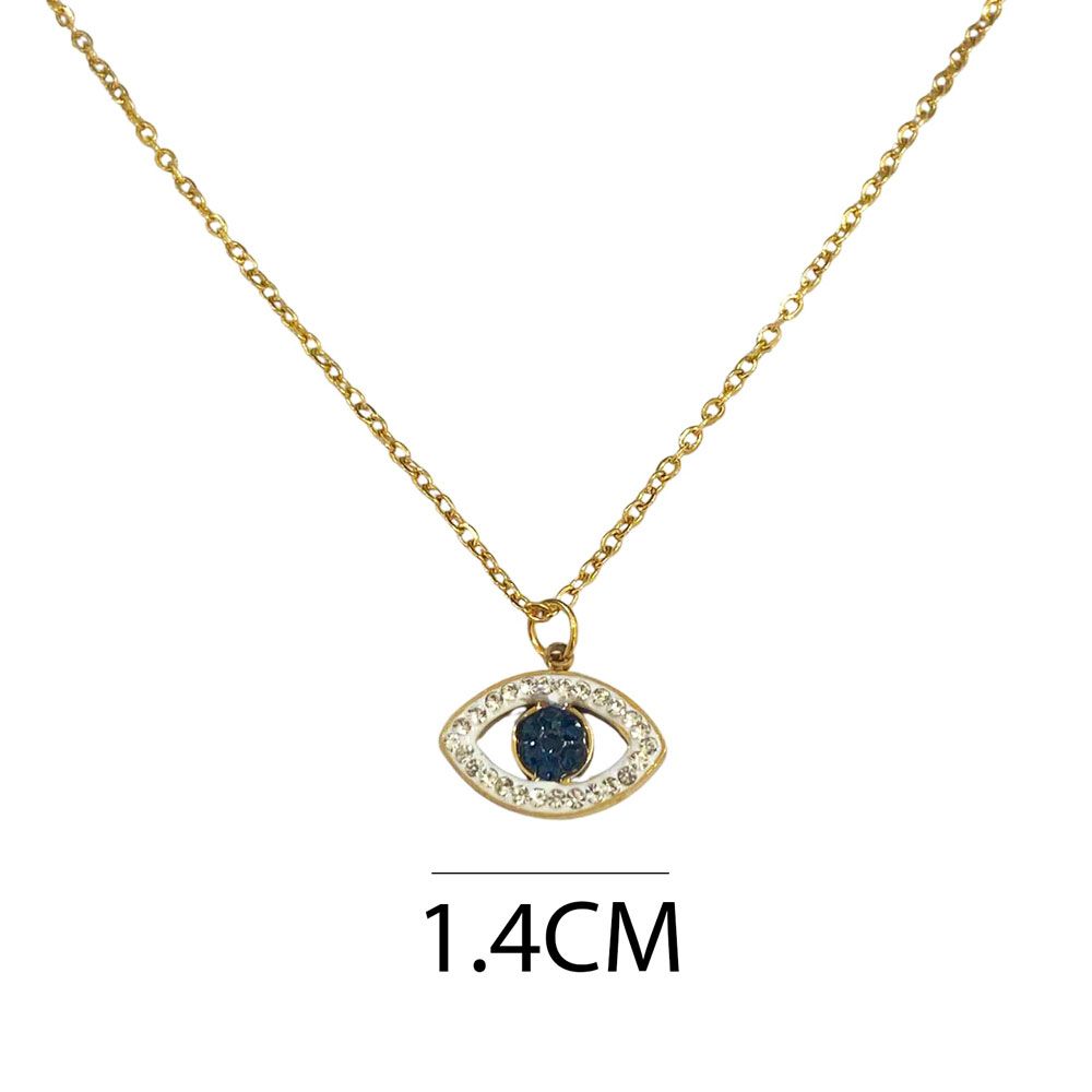 Κολιέ Evil Eye A1316 Ασημί