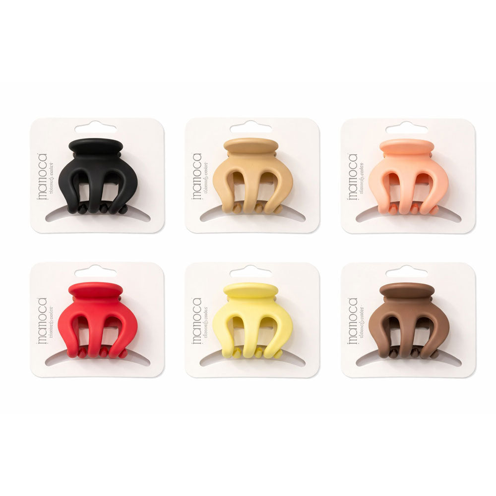 Κλάμερ Μαλλιών Ματ Μεσαίο Μέγεθος 12 Τεμάχια - Hair Claw Clips Set 12pcs