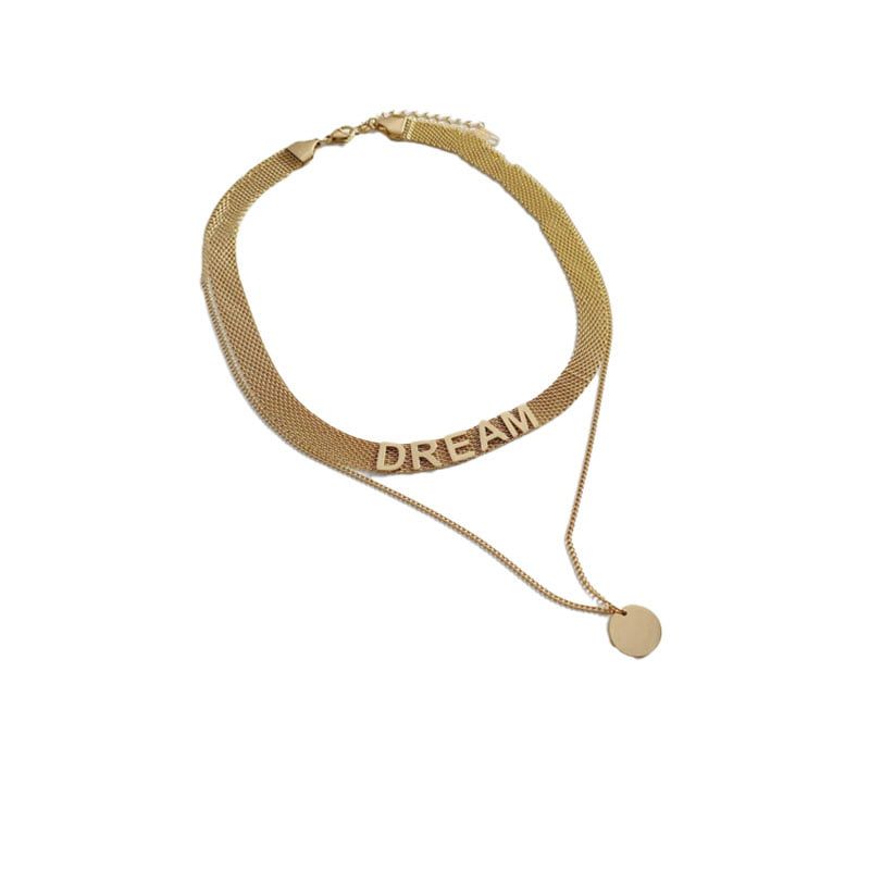 Ατσάλινο Κολιέ Chocker Χρυσό