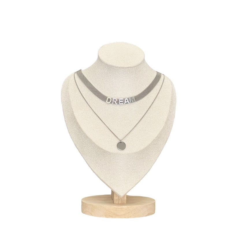 Ατσάλινο Κολιέ Chocker Ασημί