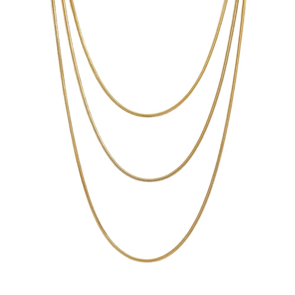 Ατσάλινο Κολιέ Ασημί