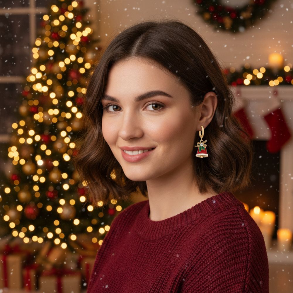 Ατσάλινα Σκουλαρίκια Christmas Bells