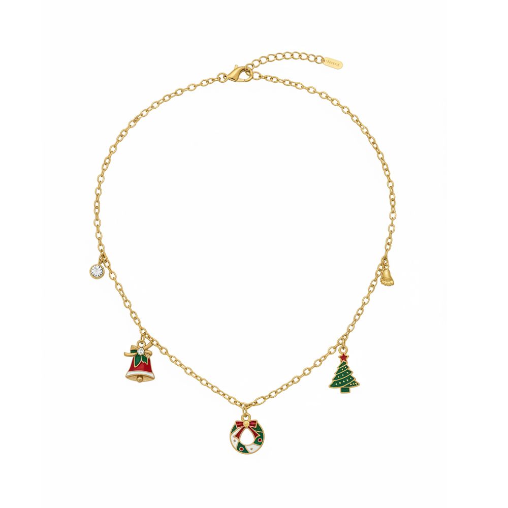 Ατσάλινο Κολιέ Christmas Charms