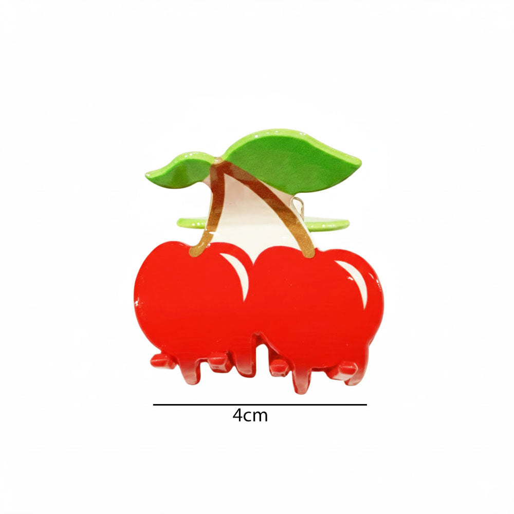 Σετ 12 Κλάμερ Μαλλιών Κεράσια - Cherry Hair Clips Set of 12