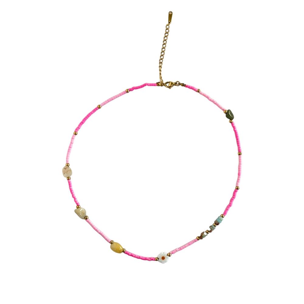 Ατσάλινο Κολιέ Με Χάντρες